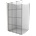 Mexen Kioto L душ панел Walk-in 110 x 200 cm, черна решетка, златна - 800-110-103-50-77 (800-110-103-50-77)