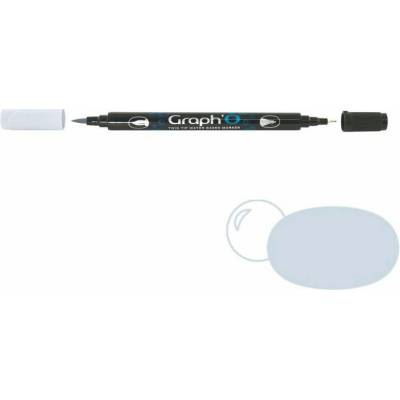 GRAPH'IT Akvarelová fixa GRAPH'O oboustranná Brush & Fine, Cool Grey Light