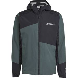 adidas Яке Adidas Men's Express Hybrid Rear Performance Running Jacket - Legend Ivy