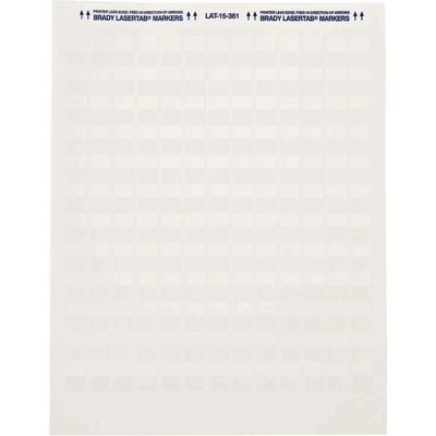 Brady LAT-18-361-1 / 024570, LaserTab laserové tlačiteľné štítky, 25.40 mm x 33.78 mm