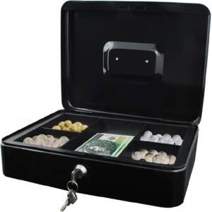 Malatec 30x24x9cm черна кутия за пари с ключове 1216 (1216)