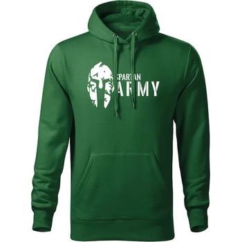 Image 1 of DRAGOWA мъжки суитшърт с качулка Spartan Army, зелен, 320г/м2 (5734)