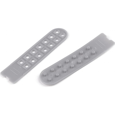 Zapínání / zkracovač na kšiltovky šíře 20 mm - šedá světlá (5 pár)
