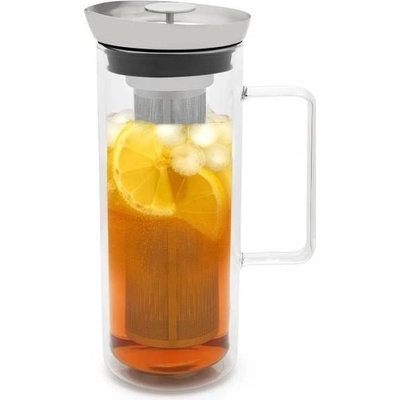 Bredemeijer Dvoustěnná skleněná karafa Ice Tea Maker se sítkem 1 l