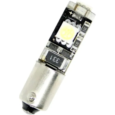 Лед крушки тип BA9S Canbus с 3 SMD диода разминати (BA9SCBR)
