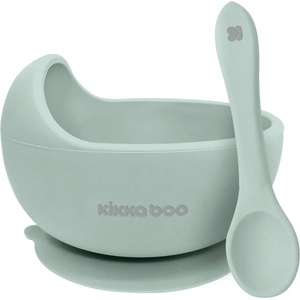 Kikkaboo Силиконова купа с лъжица Kikkaboo - Yummy, Mint (31302040115)
