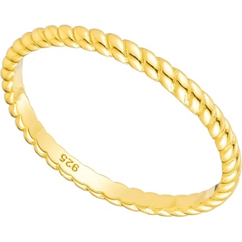 Olivie Strieborný prsteň CROISSANT GOLD 8797
