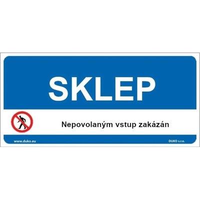 DUKO SKLEP Formát: 190 x 90 mm, Materiál: plast 1 mm, samolepící vinylová fólie