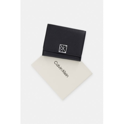 Calvin Klein портфейл RFID дамски от кожа (LV04F1128G)
