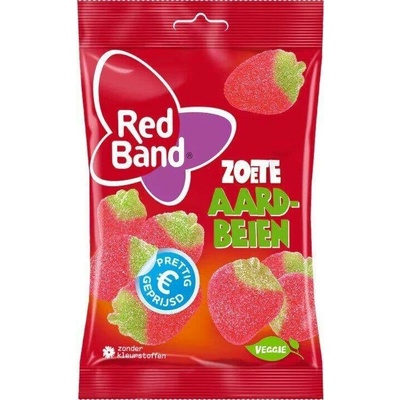 Red Band žvýkací bonbony s ovocnou příchutí ve tvaru jahod 180 g
