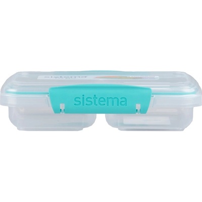 Holmes Products (Europe) Limited Кутия за закуски Sistema To Go Small Split с 2 отделения 350 мл, мента