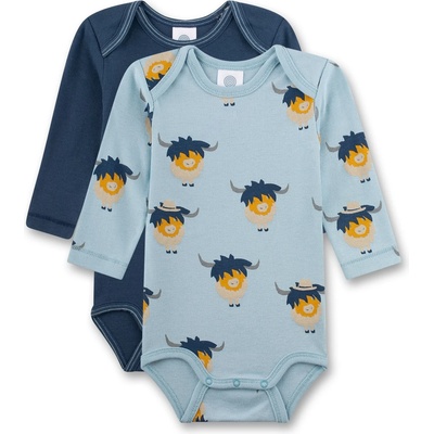 Sanetta Детско ежедневно термо бельо Sanetta Kid's DP Body 1/1 324845+324846 Everyday base layer - Blue Pale - размер 68 (EU) (714-1542-0113)