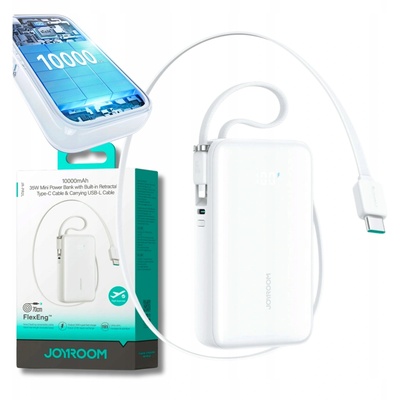 JOYROOM JR-PR2L Power Bank 10000mAh 35W с вграден кабел (6956116762308)