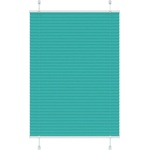 vidaXL Плисирана щора, петролно зелена, 95x100 см, ширина на плата 94, 4 см, полиестер (4015380)
