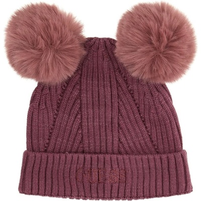 Guess Детска зимна шапка Guess - С помпони, бордо, L (20254-J3BZ04-Z2QP0-A41X-L)
