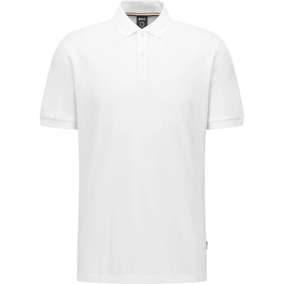 Boss Блуза с яка Boss Mens BOSS BLACK Pallas Polo Iconic Logo Embroidered Shirt - White 100