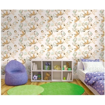 DIMEX ART s. r. o Луксозна флизелинова тапета охрени жирафи