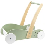 Viga Toys Дървена количка за бутане/проходилка Viga PolarB - Зелена (44077) - baby Проходилка