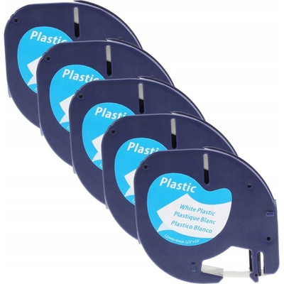Páska Specmark pro DYMO LT 59422, 12 mm x 4 m, plastová, LetraTag S0721560, 5 rolek