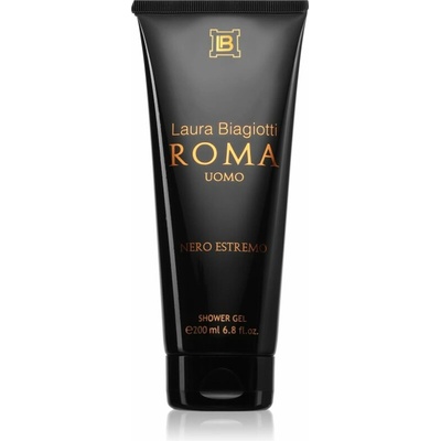 Laura Biagiotti Roma Uomo Nero Estremo Shower Gel - Pánský sprchový gel 200 ml