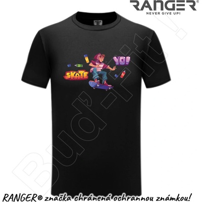 Ranger tričko motív Skate čierna