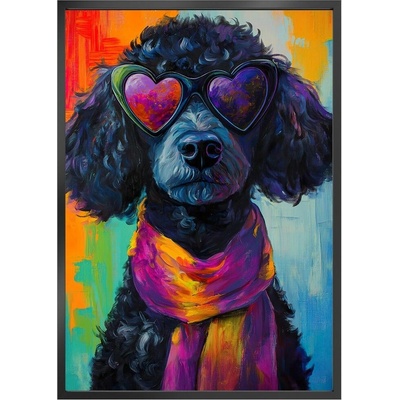 Obraz v ráme Pes Jeff, 70 × 50 cm, OB-22859