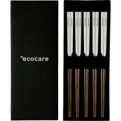 Ecocare Kovové Sushi Prútiky Box Gold-White 0750122452101 10 ks