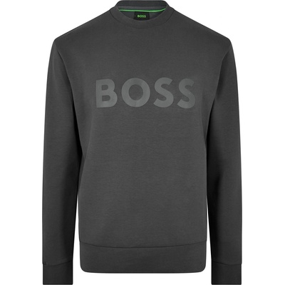 HUGO BOSS Блуза Boss Men's Salbo Stretch Cotton Logo Sweatshirt Signature Branding - Dark Grey 027