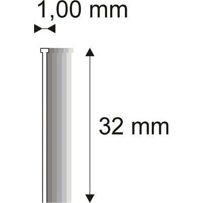 Truhlářské Brady Narex 12/32 (18G) - 1 x 32 mm - 5.000 ks