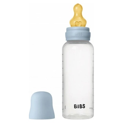 Bibs antikoliková fľaša s kaučuk cumlíkom Baby Blue 270ml