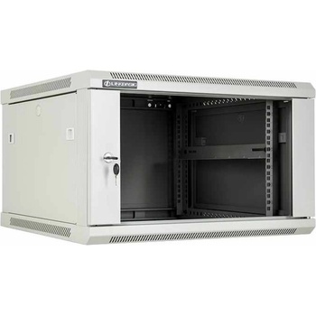 Linkbasic Стенен шкаф 12U, 600x600mm, Стъклена врата (WCB12-66-BAB-C)