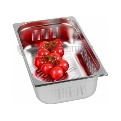 Dierkovaná gastronádoba GN 1/1 nerezová 325 x 530 mm, výška 100 mm 3162110