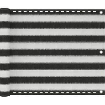 Greatstore Balkónová zástěna HDPE 75x400 cm antracitová a bílá