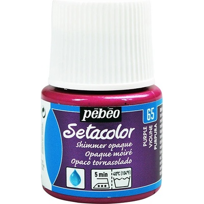 Farby na textil Pebeo Setacolor Opaque Shimmer 45 ml Shimmer purple
