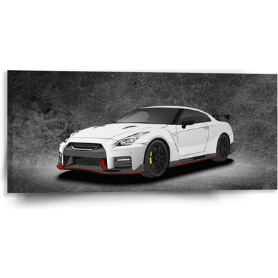 Sablio Obraz Nissan GTR 35 Šedý - 110x50 cm