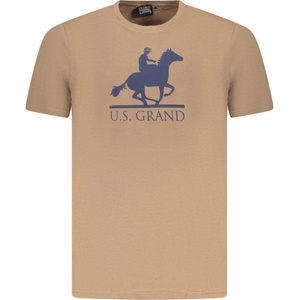 U. s. grand polo Мъжка тениска с къс ръкав us grand polo, Размер m, Цвят Кафяво (au02646_ma18fang)