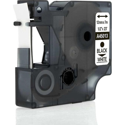 Alternatívna páska Dymo 45013, S0720530, 12mm x 7m čierna tlač / biely podklad