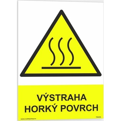 Traiva s.r.o Výstraha horký povrch Verze: Samolepka 148 x 210 mm (A5) tl. 0.1 mm - Kód: 13613