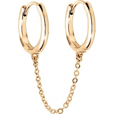 Troli originálna pozlátená single náušnica s retiazkou PO/SE10528A