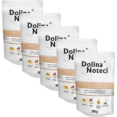 Dolina Noteci Premium Малки породи с гъска, картоф и ябълка 5 x 100 г