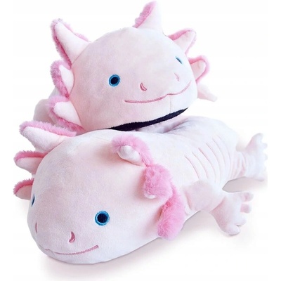 Mäkké detské papuče Axolotl Nazúvacie Plyšové