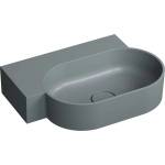 Omnires Lavoar suspendat Omnires Ovo M+ finisaj gri cenusa mat 55.5 cm stanga (OVO555UWLAG)