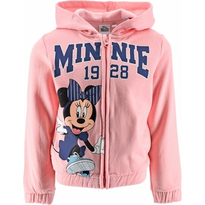 Dívčí mikina Disney Minnie 1928 růžová