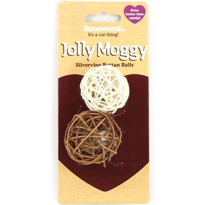 ROSEWOOD Míček RATTAN WOBBLE 2 ks 5 cm