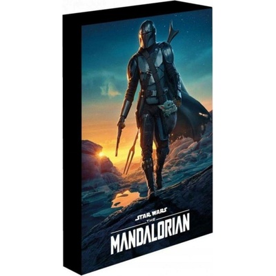 Obraz LED svítící 30x40 cm - Mandalorian