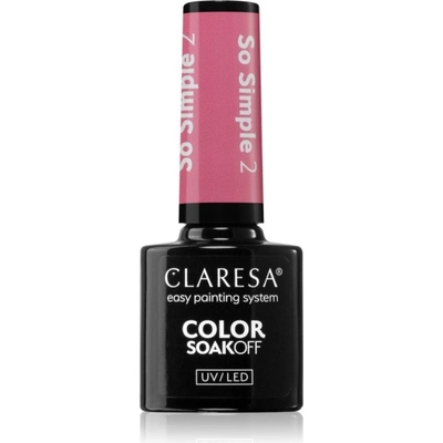 Claresa SoakOff Uv Led Color So Simple gélový lak na nechty odtieň 2 5 g