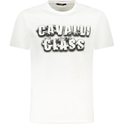 Cavalli class Тениска с къс ръкав за мъже cavalli class, Размер l, Цвят Бял (txt61cjd060_bi00533)