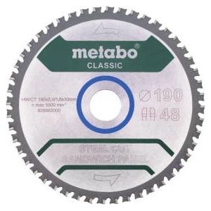 Metabo Classic нож за трион 190 x 30 мм, 48 зъба 628682000 (628682000)