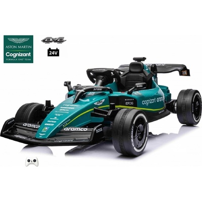 Mamido elektrické autíčko Formule 1 Aston Martin Cognizant Aramco 24V zelená
