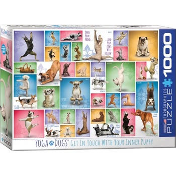 Image 1 of EUROGRAPHICS - Puzzle Yoga dogs - 1 000 piese